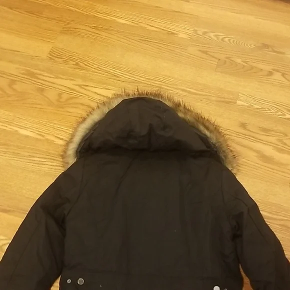 Madison Black Ski Jacket with Faux Fur Hood - Picture 15 of 15